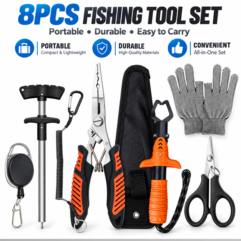 Fishing Equipment Cheap - Professionelles Multifunktionales Angelzangen-Set Fischlippenhalter Hakenentferner Angelschnur-Schneider